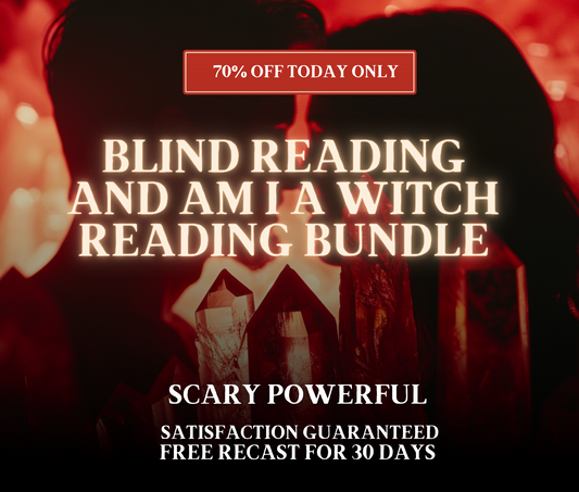 Blind Reading and Am I A Witch Reading Bundle | Blind Tarot Reading | Psychic Reading | Witch Identification | Tarot Reading | Witch Reading